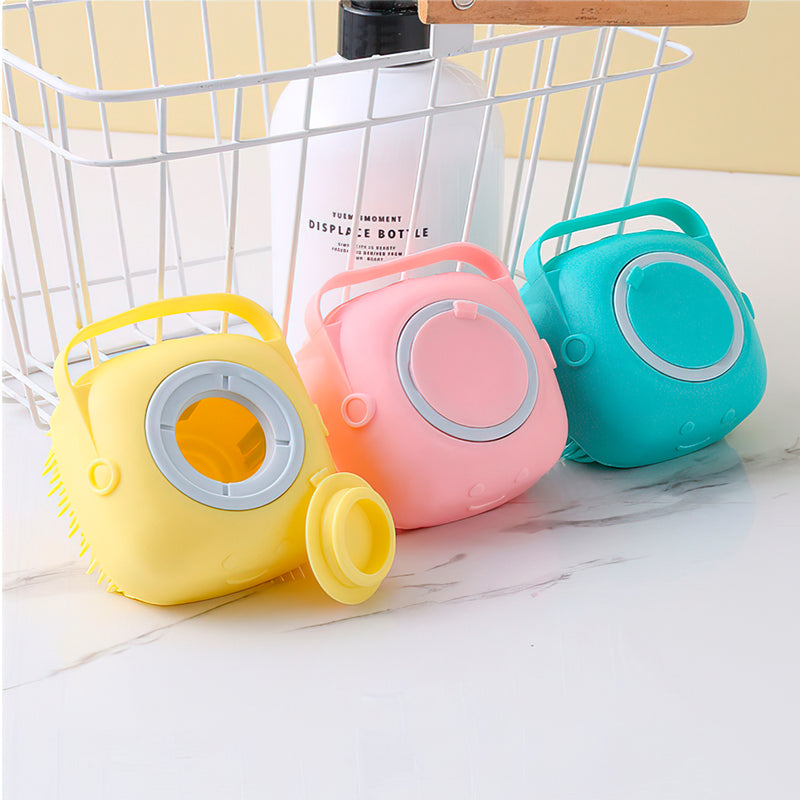 Escova Porta Shampoo de Banho Pet