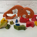 Braquiossauro de Madeira para Montar