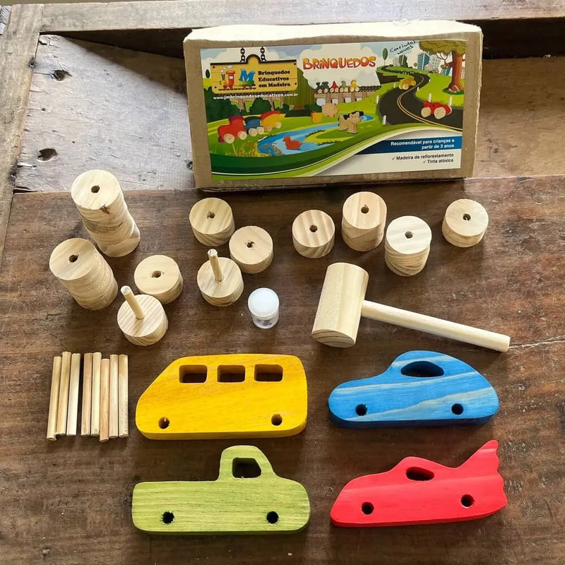 Kit Carrinhos para Montar