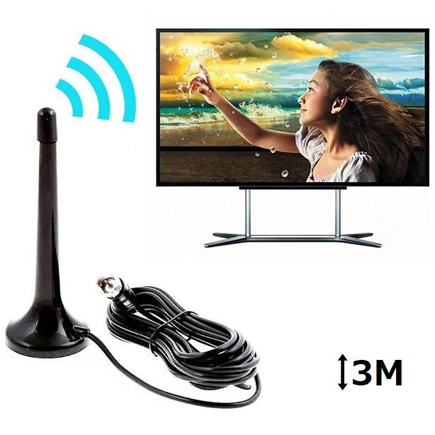 ANTENA DIGITAL INTERNA AMPLIFICADA 3 METROS UHF/HDTV 4K