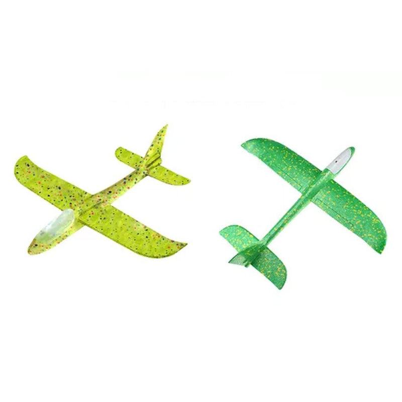 Avião de Brinquedo Planador Com Flash LED (Ref. 9133_2523)Cor Verde
