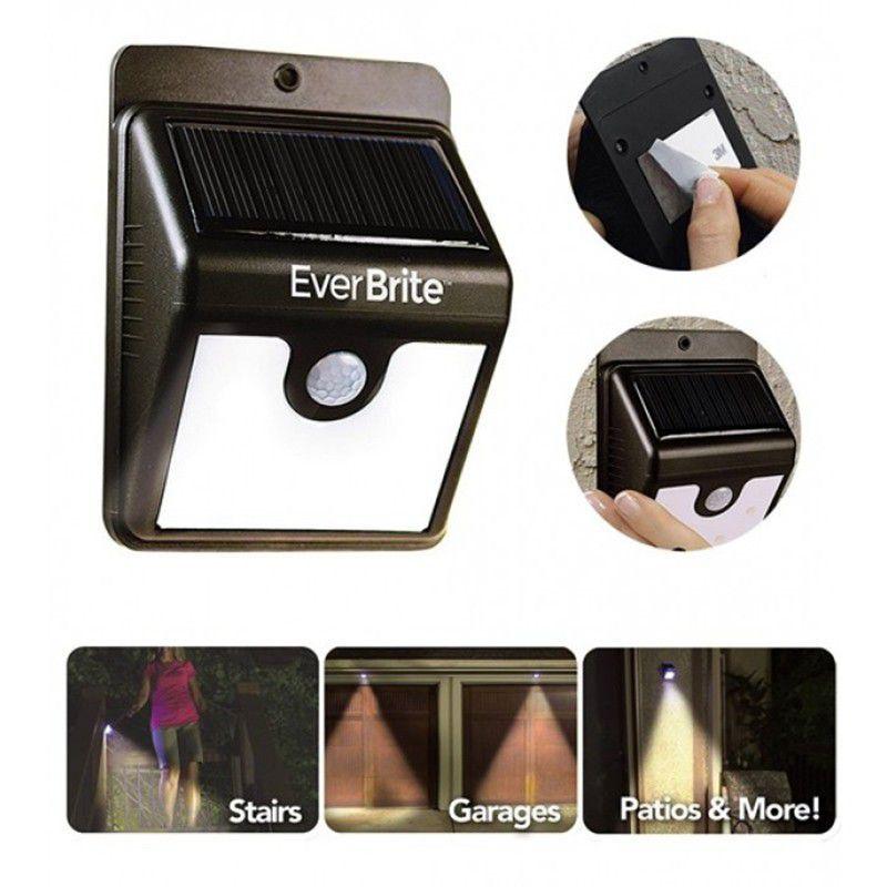 Lâmpada Solar de Parede com Sensor de Presença