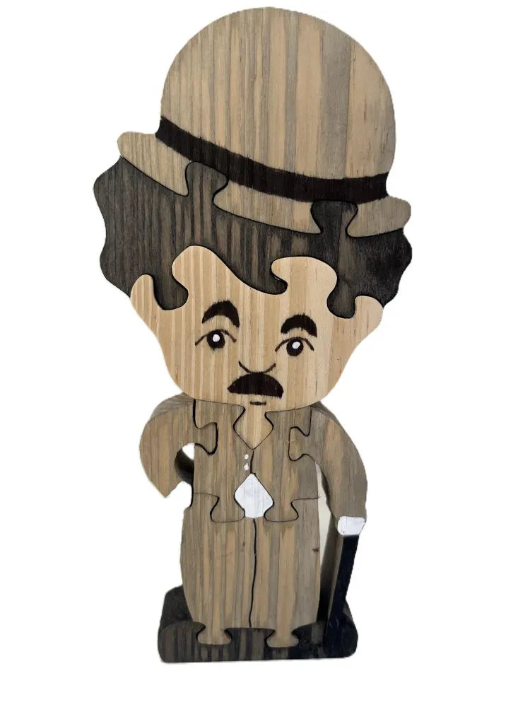 Charlie Chaplin - Decoração de Madeira