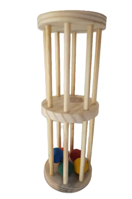 Chocalho Divertido de Madeira