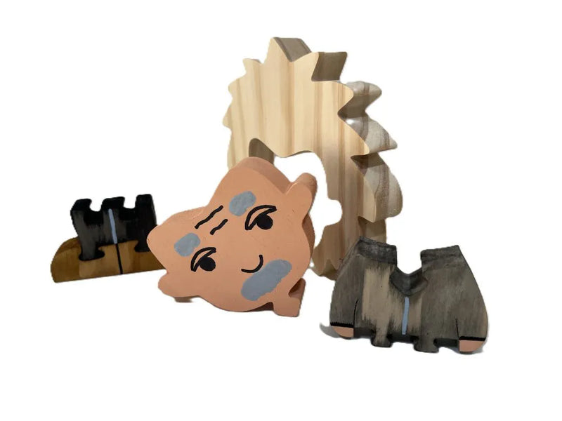 Albert Einstein - Decoração de Madeira