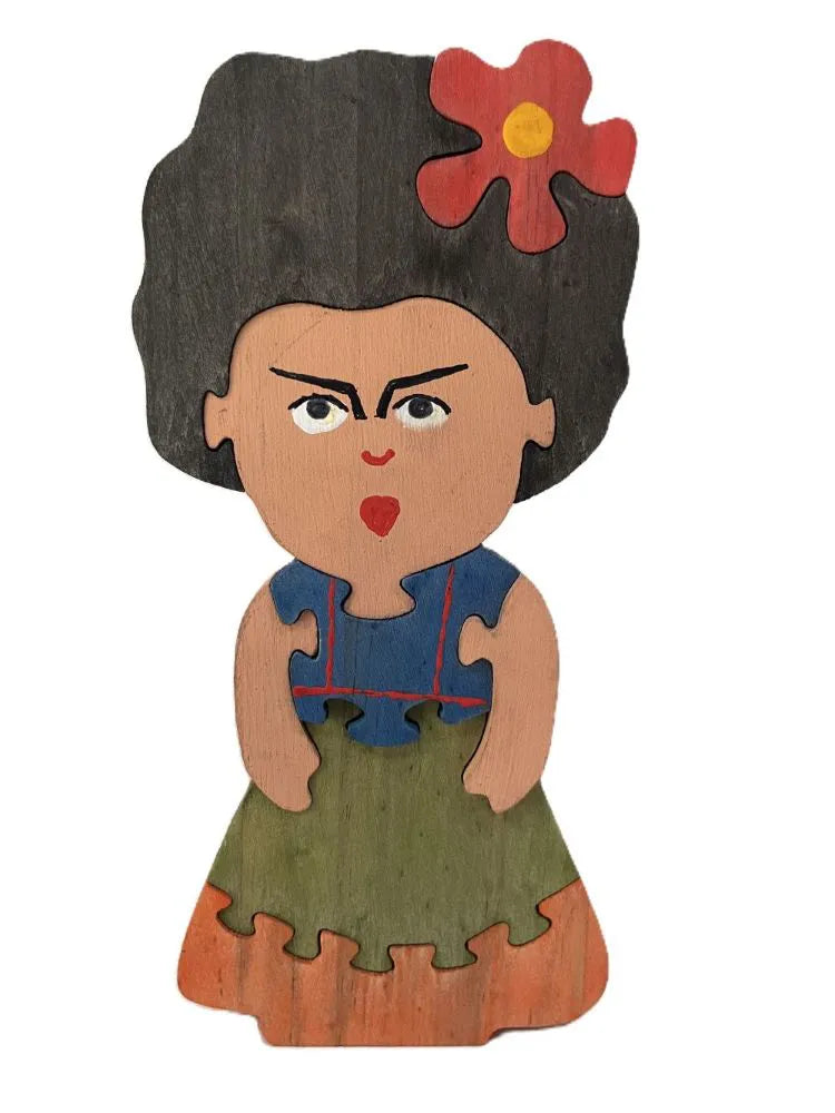 Frida Kahlo - Decoração de Madeira
