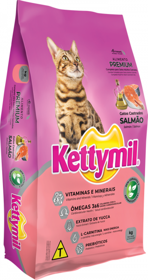 Ração Kettymil Gatos Castrados