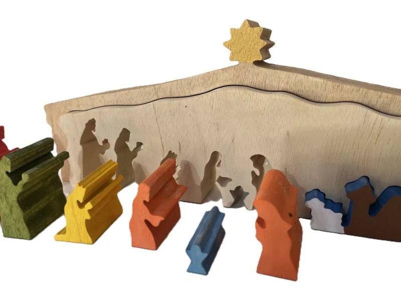 Presépio de Madeira Para Montar - 2